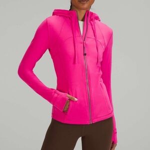 Lululemon Hooded Define Jacket Nulu Sonic Pink Size 8